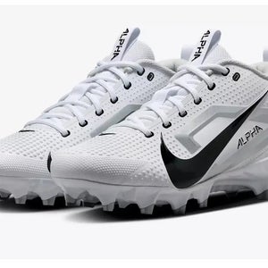 new men's 12 Nike Alpha Menace 4 Varsity Football Cleats white FN0027-100