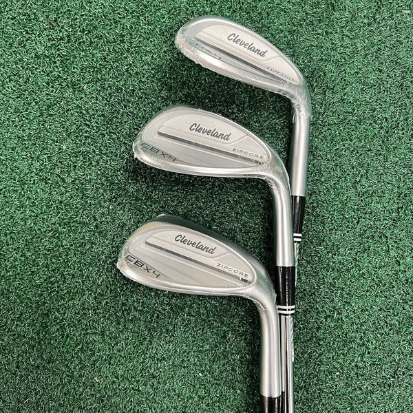 New Cleveland CBX 4 ZipCore Wedge Set 50.12° AW 54.14° SW 58.12° LW KBS Wedges