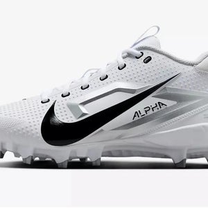 new men's 11.5 Nike Alpha Menace 4 Varsity Football Cleats white FN0027-100