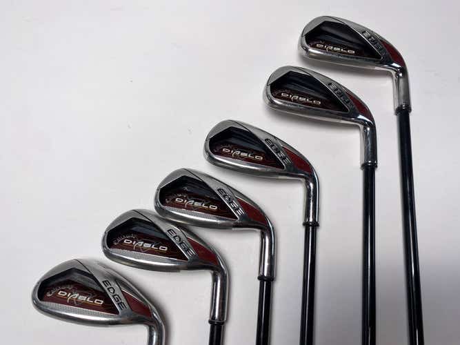 Callaway Diablo Edge Iron Set 6-PW+SW Senior Graphite Mens RH
