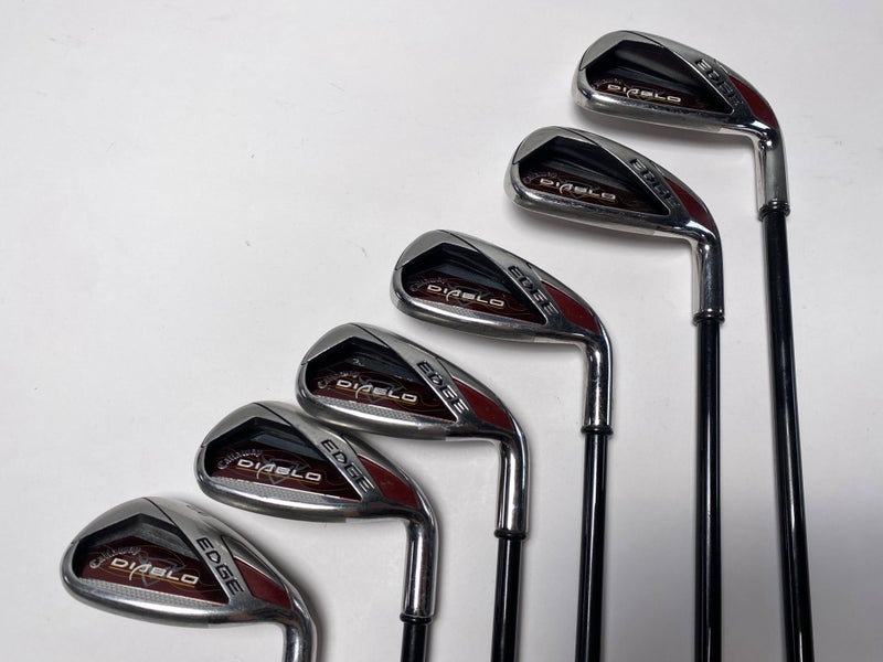 Callaway Diablo Edge Iron Set 6-PW+SW Senior Graphite Mens RH