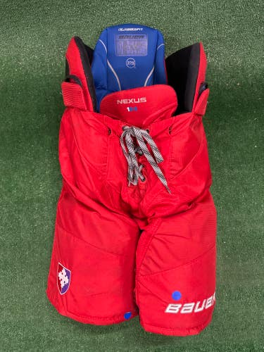 Red Senior Medium Bauer Nexus 1N Hockey Pants (Used)