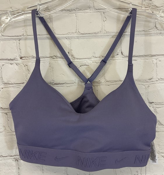 Nike FD1062-509 Women's INDY DRI-FIT Light Support Training Bra Purple XS