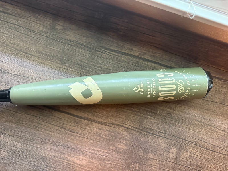2021 DeMarini The Goods One Piece Alloy BBCOR Certified Bat (-3)  28 oz 31" (Used)