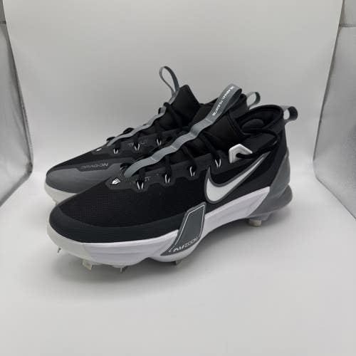 Size 8.5 Nike Force Zoom Trout 9 Elite Black White Baseball Cleats | FB2906-001