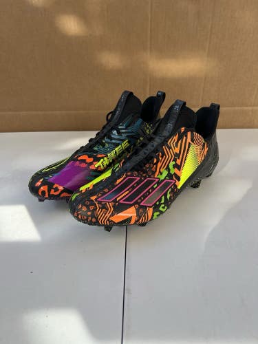 Adidas Adizero 12.0 Mismatch Football Cleats Black Purple IG9569 Mens Size 13