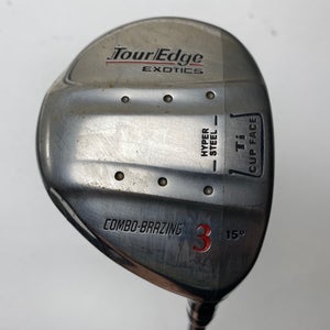 Tour Edge Exotics 3 Fairway Wood 15* Fujikura High Launch System 66g Regular RH