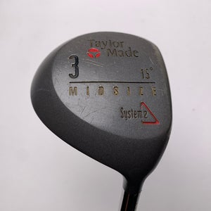 Taylormade System 2 3 Fairway Wood 15* Flex Twist Plus Stiff Graphite Mens RH