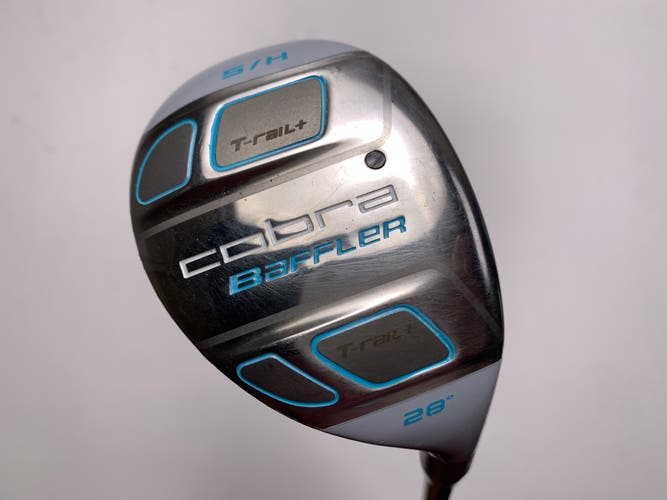 Cobra Baffler T Rail Womens 5 Hybrid 28* Graphite Design Tour AD G 50g Ladies RH