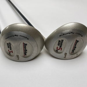 Tour Edge SP1 Titanium Blend 3 & 5 Fairway Wood Set 15* 21* Ladies Graphite RH