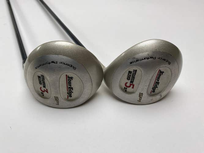 Tour Edge SP1 Titanium Blend 3 & 5 Fairway Wood Set 15* 21* Ladies Graphite RH