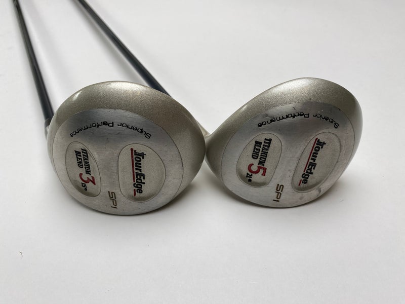 Tour Edge SP1 Titanium Blend 3 & 5 Fairway Wood Set 15* 21* Ladies Graphite RH