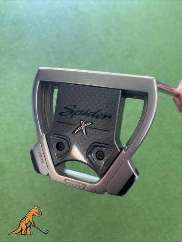 Used RH TaylorMade Spider X Silver 35 Mallet Putter