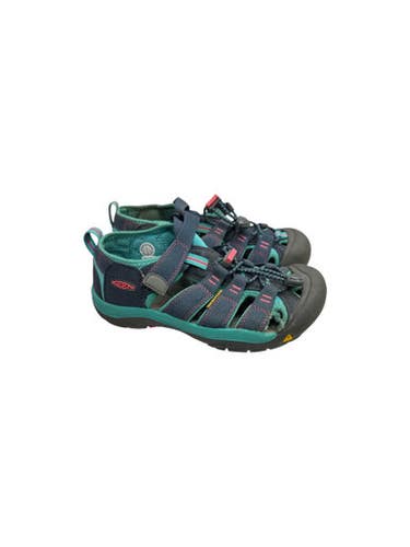 Used Keen TEAL/NAVY SHOES Sandals Y Navy Blue And Carolina Blue Junior 03 11862-S000090010