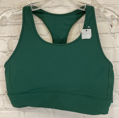 Women's DAW23702 Crossback Compression Stretch Bra Field Green Large