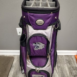 Team Effort Kansas State Wildcats Golf 14 Divider Cart Bag Purple/Black/White
