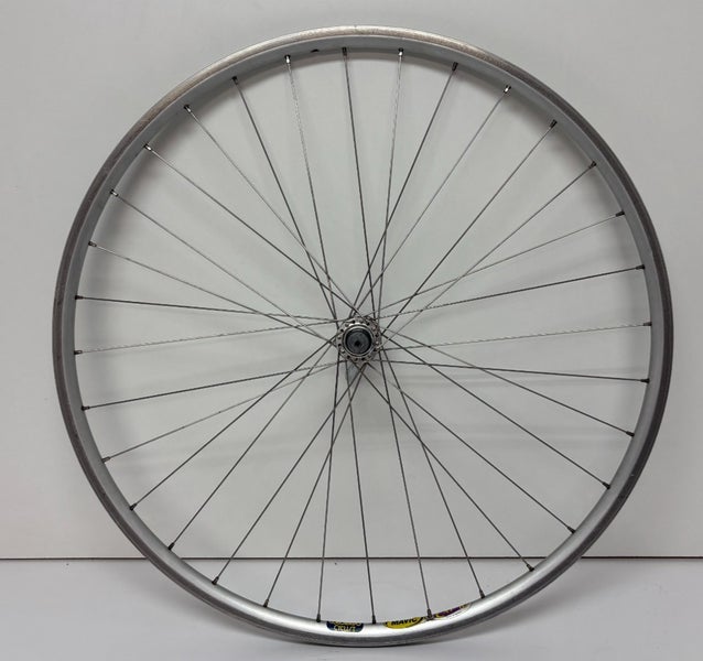 Vintage Mavic CXP 10 32-Spoke Silver Aluminum 700C Front Wheel Shimano 600 Hub
