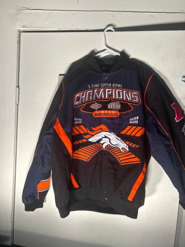 Denver Broncos 2 Time Super Bowl Champion Bomber Jacket