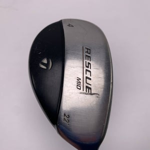 TaylorMade Rescue Mid 4 Hybrid 22* Light Metal Regular Steel Mens RH
