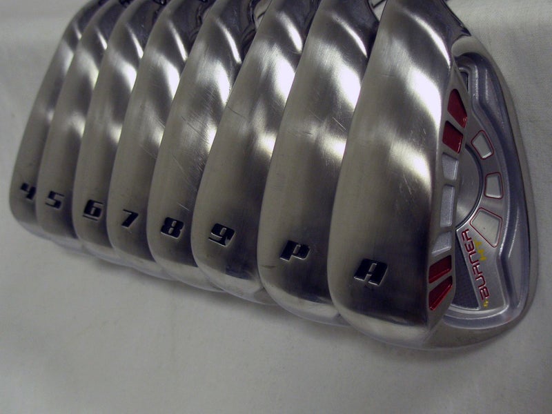 Taylor Made Burner HT Irons Set 4-PW+AW (Graphite ReAx, STIFF) Golf Clubs