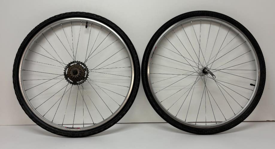 Diamondback DBW 700 7-Speed 32-Spoke Aluminum700C Hybrid Bike Wheelset +Tires