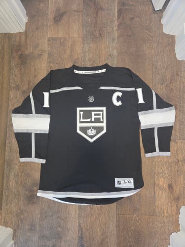 Black Large/Extra Large Kids Unisex LA Kings Kopitar Jersey (New)