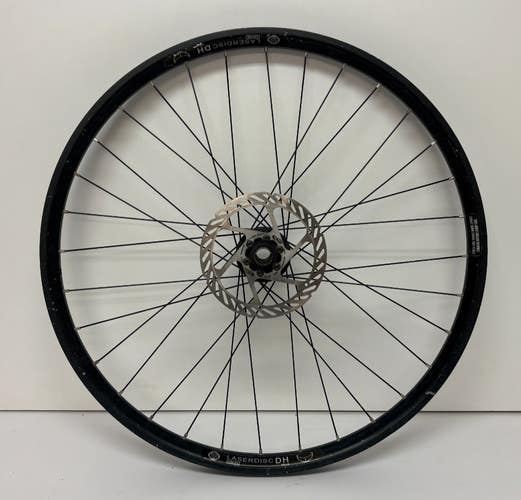 WTB Laserdisc DH 32-Spoke Black Aluminum 20mm x 110mm Thru Axle 26" Front Wheel