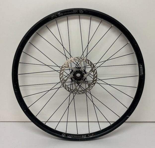 WTB Laserdisc DH 32-Spoke Black Aluminum 20mm x 110mm Thru Axle 26" Front Wheel