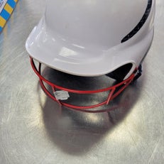 Used RIP-IT HELMET W MASK 6 - 6 7/8 Batting Helmet w/Mask White One Size 11497-S000150481