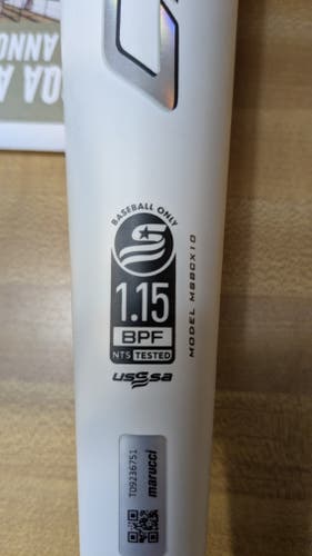 Marucci CATX Alloy USSSA Certified Bat (-10) 28" (Used)