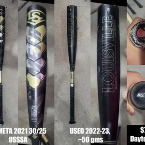 2021 Louisville Slugger Meta Composite USSSA Certified Bat (-5) 25 oz 30" (Used)