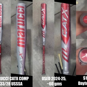 2023 Marucci CAT X Composite USSSA Certified Bat (-5) 28 oz 33" (Used)