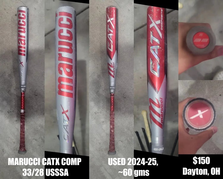 2023 Marucci CAT X Composite USSSA Certified Bat (-5) 28 oz 33" (Used)