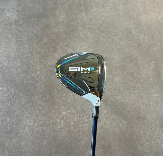 Like New TaylorMade SIM 2 Max Right Hand Stiff Flex 3 Wood (Check Description)