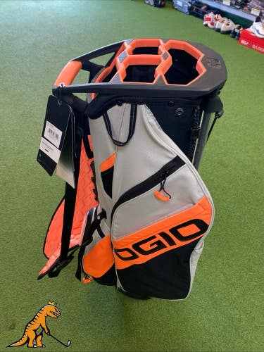 New OGIO Fuse Golf Stand Bag Orange/Grey 4-Way