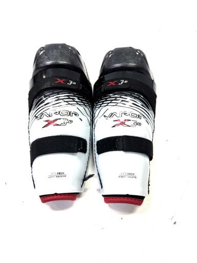 Used Bauer X3.0 Junior Shin Guards Black 11" 11860-S000294600