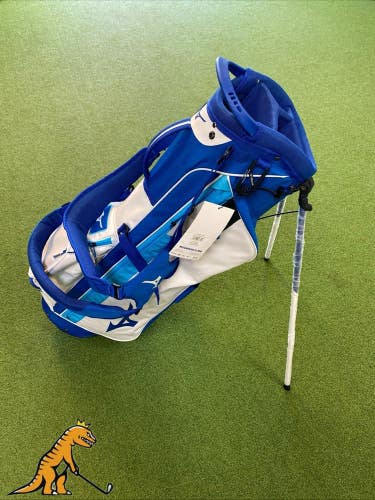 New Mizuno BR-D3 Golf Stand Bag 4-Way Blue/White