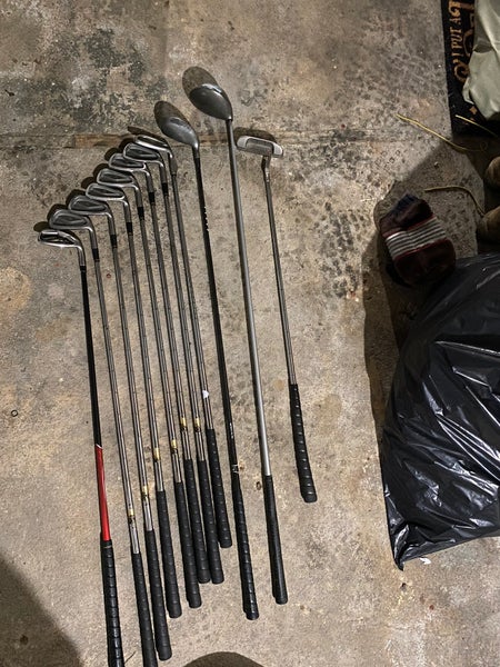 Golf Set Of Old School King Cobra Oversized II Irons, Callaway D, Adams PW, 5W, Odyssey P