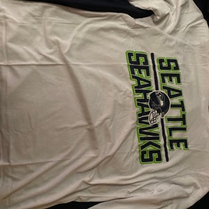 White Large Men's Long Sleeve Shirt (New)