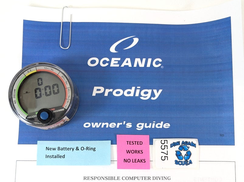 Oceanic Prodigy Scuba Dive Computer Puck Module with Manual                #5575