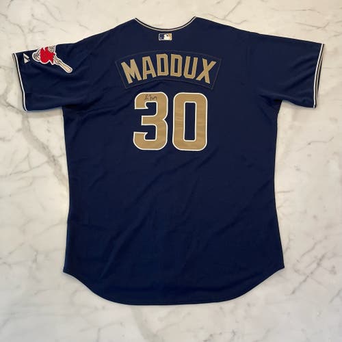 Greg Maddux Autographed Padres Jersey | Majestic Authentic | Size 50