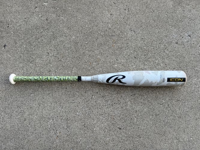 2025 Rawlings Icon Composite USSSA Certified Bat (-10) Composite 19 oz 29" (Used)