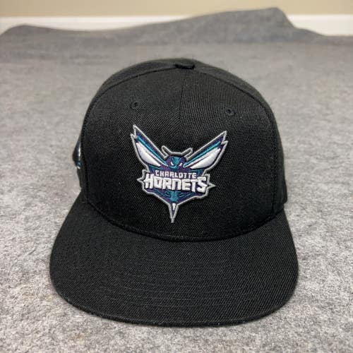 Charlotte Hornets Hat Cap Snap Back Black NBA Basketball Buzz City Mens