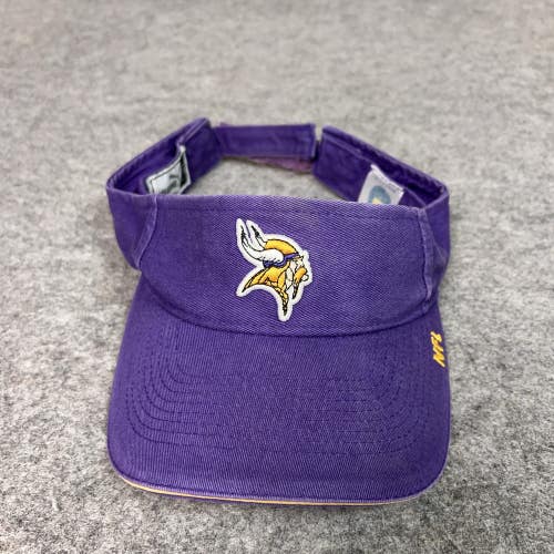 Minnesota Vikings Hat Cap Strap Back Purple Puma NFL Football Mens One Size Logo