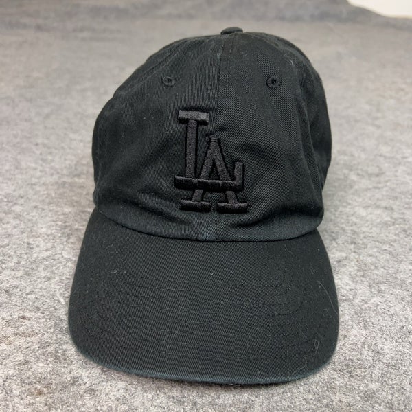 Los Angeles Dodgers Hat Cap Strap Back Mens Black MLB Baseball LA 47 One Size