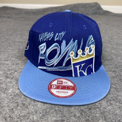 Kansas City Royals Hat Cap Snap Back Medium Blue MLB Baseball New Era Mens Logo