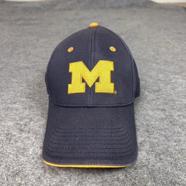 Michigan Wolverines Hat Cap Strap Back One Size Navy Yellow NCAA Football Mens