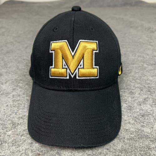 Vintage Missouri Tigers Hat Cap Flex One Size NCAA Football Nike Mens Black Logo