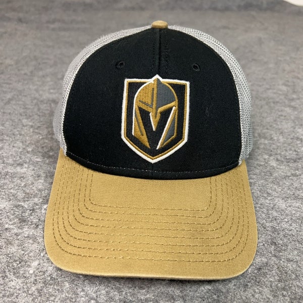 Vegas Golden Knights Hat Cap Snap Back Black Tan NHL Hockey Trucker Mesh Mens
