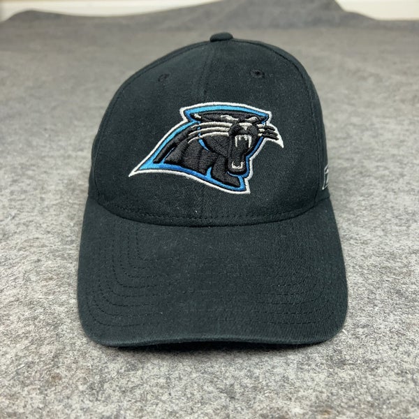 Carolina Panthers Hat Cap Flex Mens One Size Black NFL Football Reebok Blue Logo